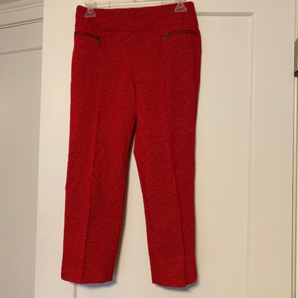 Red polka dot pants